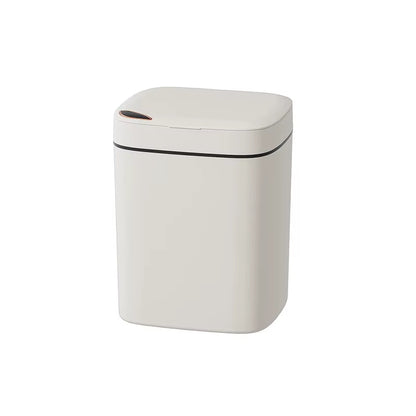16L Smart Bathroom Trash Can White Non-Contact Narrow Smart Sensor Trash Can Smart Home Automatic Bagging Electronic Trash Can